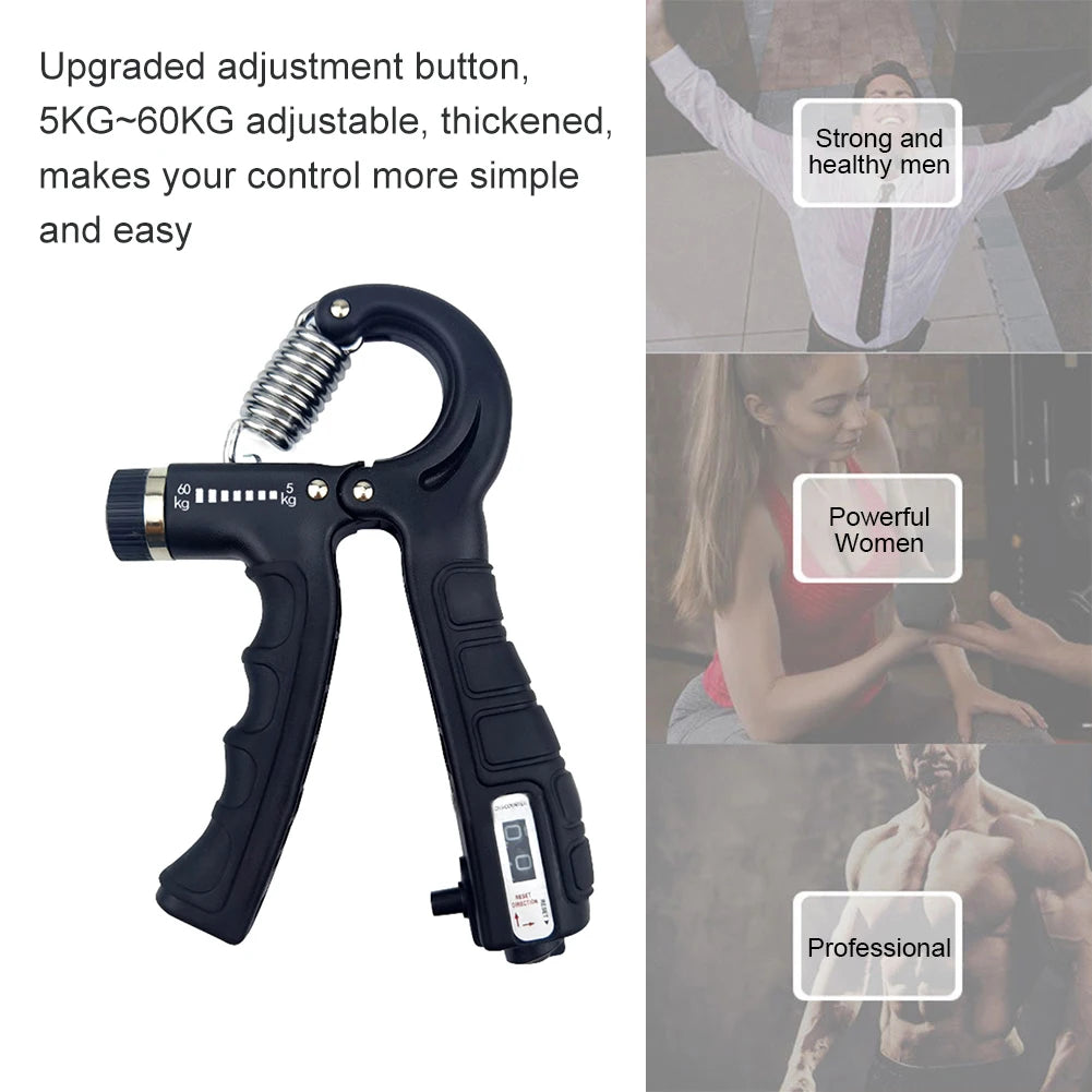 Countable Hand Grip Portable Hand Exerciser Grip 5-60Kg Adjustable Gym Equipment Wrist Training Wrist Rehabilitation Developer