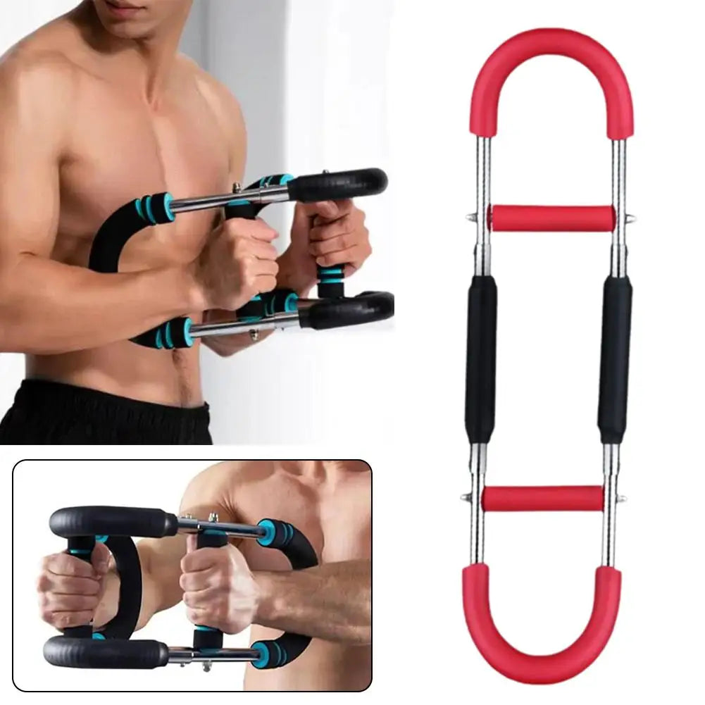 Household Men Adjustable Arm Strength Bar Multi Functional Arm Strength Device U-shaped Exercise Chest Muscle Training Equipment