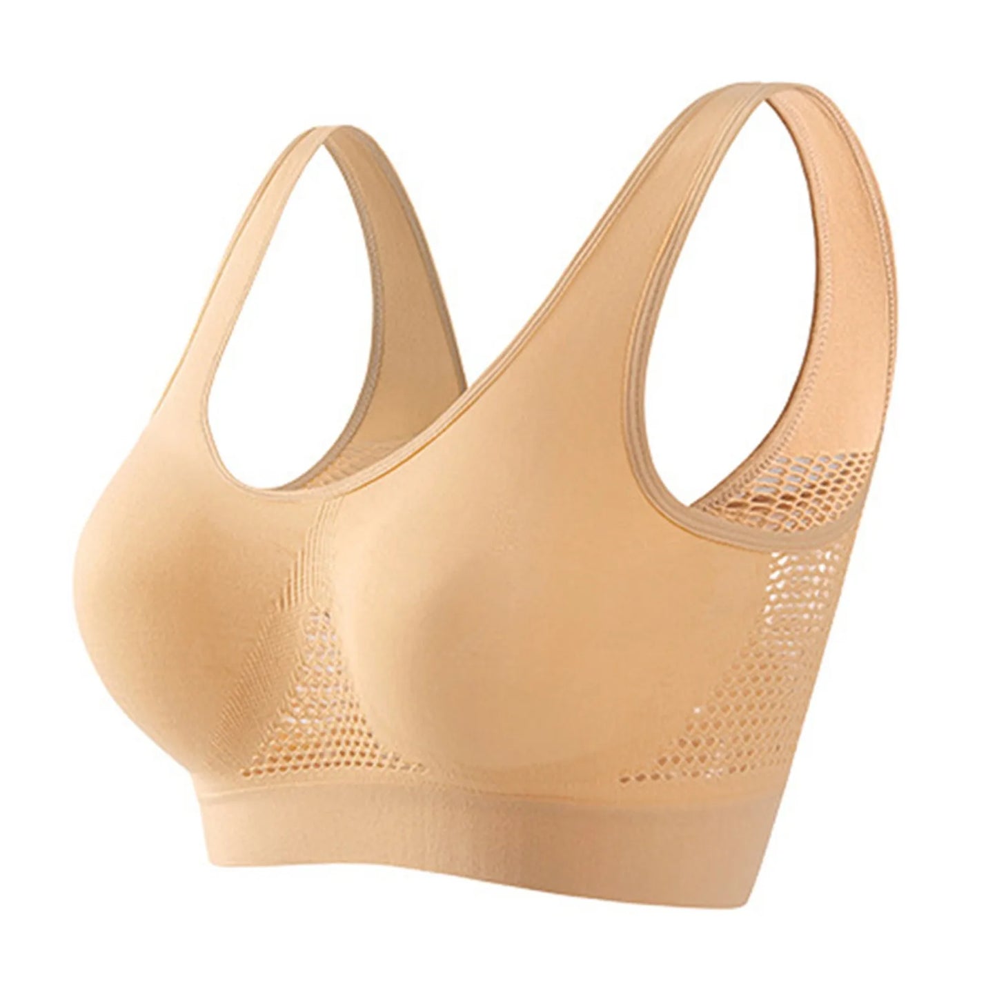 Women Large Size Bra Vest Daily Casual Running Fitness Yoga Beauty Tank Top Sports Vest Without Steel Rims Comfy Breathable Bra