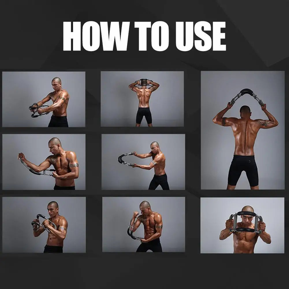 Household Men Adjustable Arm Strength Bar Multi Functional Arm Strength Device U-shaped Exercise Chest Muscle Training Equipment