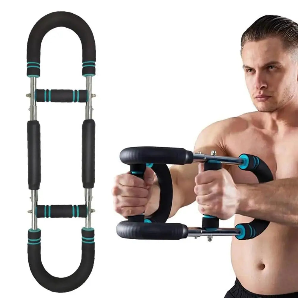 Household Men Adjustable Arm Strength Bar Multi Functional Arm Strength Device U-shaped Exercise Chest Muscle Training Equipment