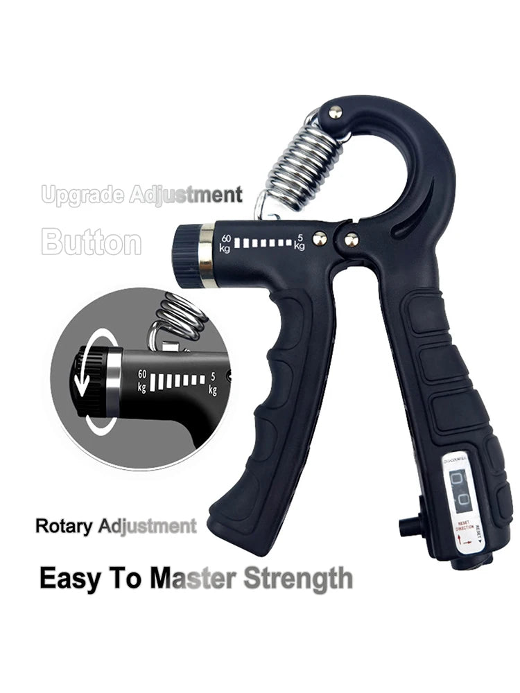Countable Hand Grip Portable Hand Exerciser Grip 5-60Kg Adjustable Gym Equipment Wrist Training Wrist Rehabilitation Developer