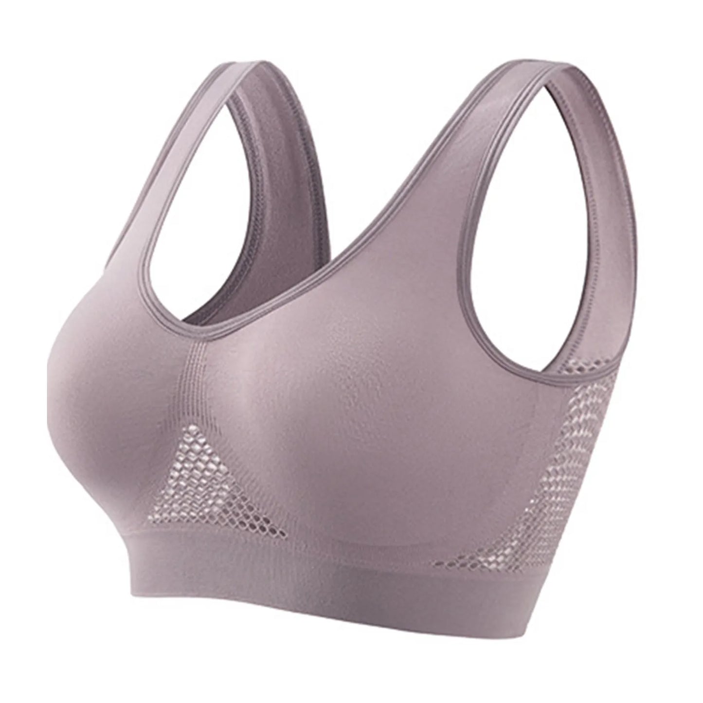 Women Large Size Bra Vest Daily Casual Running Fitness Yoga Beauty Tank Top Sports Vest Without Steel Rims Comfy Breathable Bra